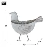 Galvanized Bird Wall Planter - Best for Indoor and Outdoor Plant Display