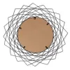 Modern Geometric Black Wall Mirror for Stylish Home Decor