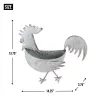 Rustic Rooster Galvanized Wall Planter - Perfect for Indoor or Outdoor Gardens