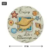 Enjoy Life's Blessings Stepping Stone - Garden Decor with Inspirational Quote