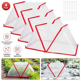 4Pack 31.50Ã—12.99Ã—13.39in Garden Row Accelerator Plants Covers Plant Net Cage Guard Greenhouse Covers Protect Seedling Fruit Vegetable Rows From Fro