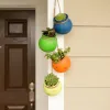 Colorful Fiesta Hanging Pots for Vibrant Home Decor