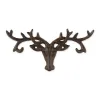 Rustic Buck Wall Hook - Best Quality Deer Antler Coat Hook for Home Decor